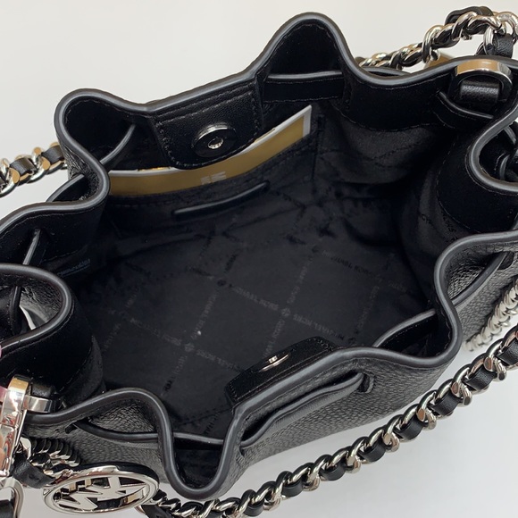 MICHAEL KORS
Mina Small Belted Pebbled Leather Chain Crossbody Bag Black… - Picture 9 of 15